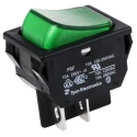 TE Connectivity Illuminated DPST On-Off Rocker Switch Panel Housing Polyamide 66 Gemini A Series 1634201-5