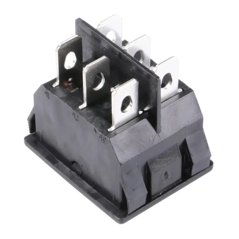 TE Connectivity DPDT Rocker Switch Panel On-Off-On Operation 16A Contact Current Model 1-1634201-2