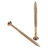 ULTI-MATE Pozisquare Countersunk Steel Wood Screw Yellow Passivated Zinc Plated 5 mm Thread 80 mm Length ULT/110