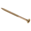 ULTI-MATE Pozisquare Countersunk Steel Wood Screw Yellow Passivated Zinc Plated 5 mm Thread 80 mm Length ULT/110
