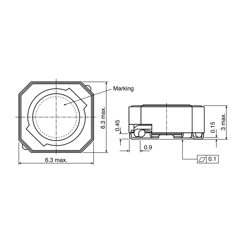 TDK Shielded Wirewound Surface Mount Inductor with Ferrite Core 2.2μH ±20 % 2.55A Idc B82462G4222M000