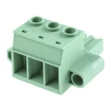 Phoenix Contact Pluggable Terminal Block 3-Contact, 10.16 mm Pitch, Screw Connection, Horizontal Orientation 1967469