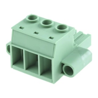Phoenix Contact Pluggable Terminal Block 3-Contact, 10.16 mm Pitch, Screw Connection, Horizontal Orientation 1967469
