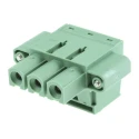 Phoenix Contact Pluggable Terminal Block 3-Contact, 10.16 mm Pitch, Screw Connection, Horizontal Orientation 1967469