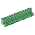 Phoenix Contact MSTB 2.5/16-ST-5.08 Series Pluggable Terminal Block, 16-Contact, 5.08 mm Pitch, 1 Row, Green 1757158