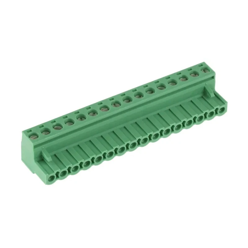Phoenix Contact MSTB 2.5/16-ST-5.08 Series Pluggable Terminal Block, 16-Contact, 5.08 mm Pitch, 1 Row, Green 1757158