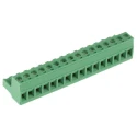 Phoenix Contact MSTB 2.5/16-ST-5.08 Series Pluggable Terminal Block, 16-Contact, 5.08 mm Pitch, 1 Row, Green 1757158
