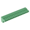 Phoenix Contact MSTB 2.5/16-ST-5.08 Series Pluggable Terminal Block, 16-Contact, 5.08 mm Pitch, 1 Row, Green 1757158