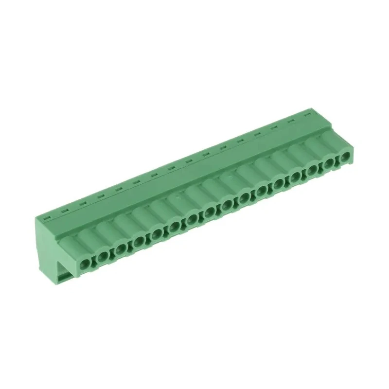 Phoenix Contact MSTB 2.5/16-ST-5.08 Series Pluggable Terminal Block, 16-Contact, 5.08 mm Pitch, 1 Row, Green 1757158