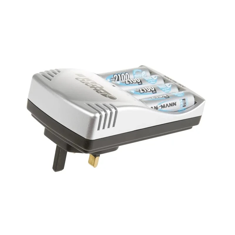 Ansmann Battery Charger Microprocessor Controlled Plug-In Charger for NiCd, NiMH AA AAA Batteries 5.6V 0.5A 5117003-UK