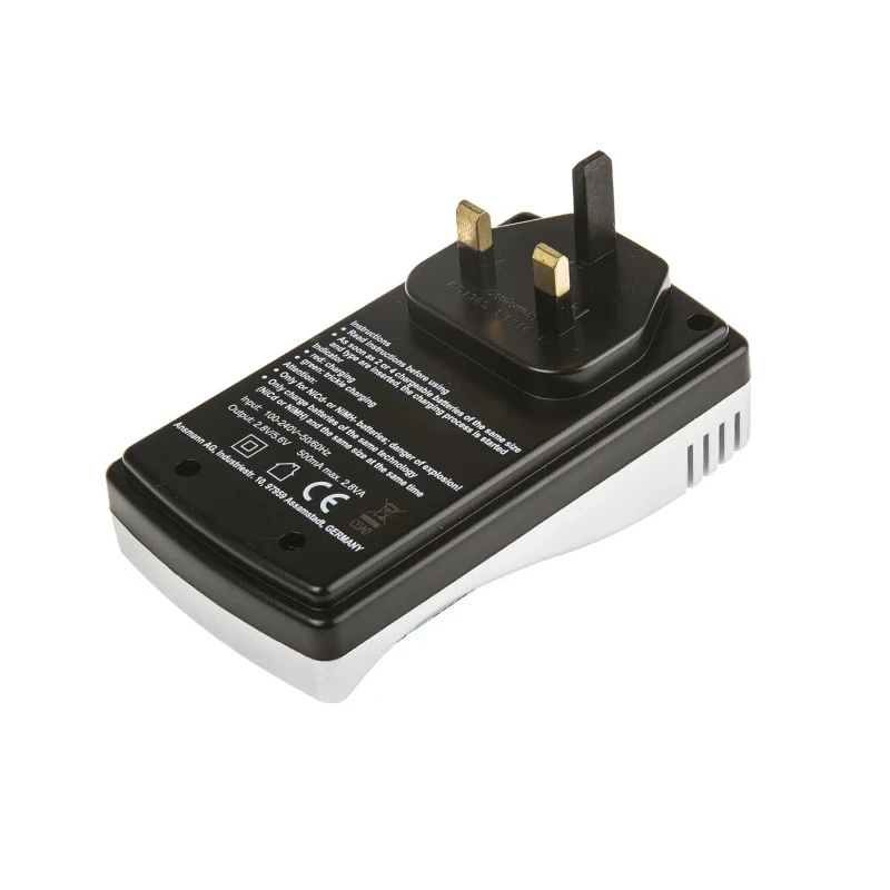Ansmann Battery Charger Microprocessor Controlled Plug-In Charger for NiCd, NiMH AA AAA Batteries 5.6V 0.5A 5117003-UK