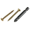 ULTI-MATE Pozisquare Countersunk Steel Wood Screw Passivated Zinc Plated M4 Thread 40 mm Length ULT/060