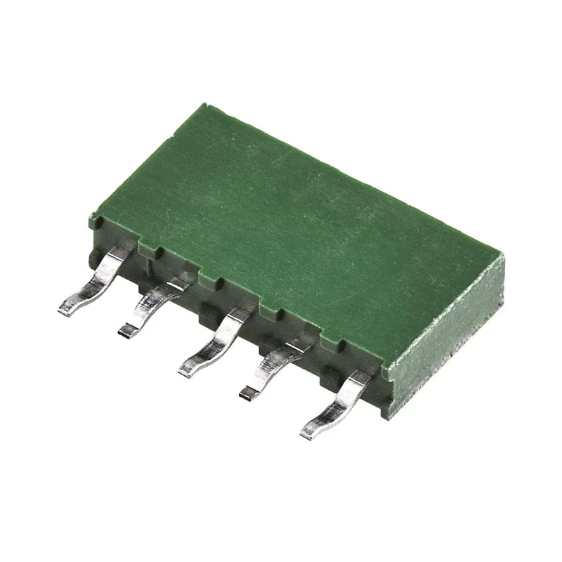 TE Connectivity AMPMODU HV100 Series 5-Contact 1 Row 2.54 mm Pitch Straight Through Hole PCB Socket HV100