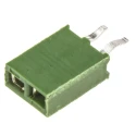 TE Connectivity AMPMODU HV100 Series Straight Through Hole PCB Socket, 2-Contact, 1 Row, 2.54 mm Pitch Solder HV100