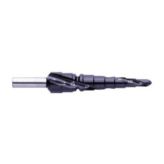 EXACT High Speed Steel Drill Bit Hex Shank 4 to 12 mm Diameter Titanium Aluminium Nitride Finish 4407021