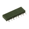 TE Connectivity AMPMODU Series Straight Through Hole PCB Socket, 8-Contact, 1 Row, 2.54 mm Pitch, Solder Termination HV100