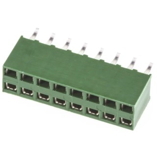 TE Connectivity AMPMODU Series Straight Through Hole PCB Socket, 16-Contact, 2 Row, 2.54 mm Pitch, 12A, Polyester HV100