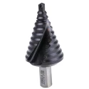 EXACT High Speed Steel Step Drill Bit with Titanium Aluminium Nitride Finish 6 to 36 mm Diameter Hex Shank 4407025