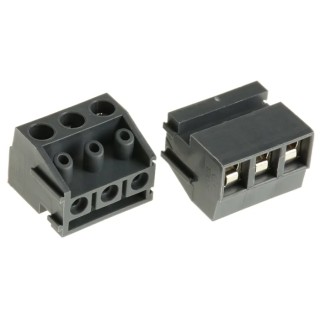 RS PRO PCB Terminal Block, 3-Contact, 5 mm Pitch, 1 Row, Screw Wire Connection, 10A 300V 494-8855