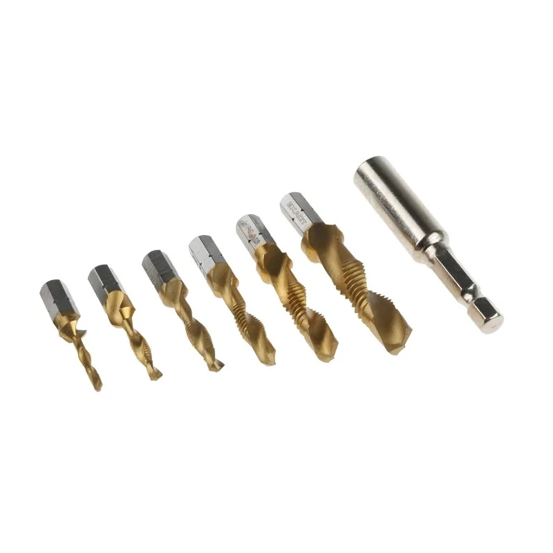 EXACT Tap & Drill Set, M10 Thread, Metric Standard, HSS, 7 Pieces 4405930