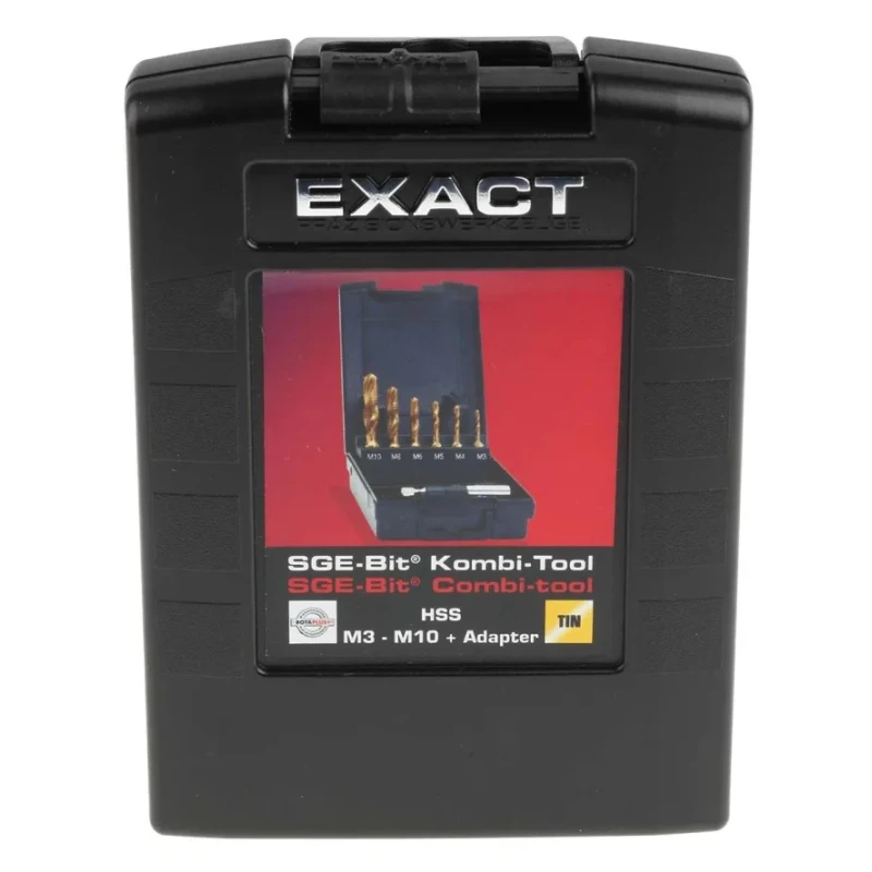 EXACT Tap & Drill Set, M10 Thread, Metric Standard, HSS, 7 Pieces 4405930