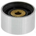 RS PRO 22 mm Diameter Silver Aluminium Potentiometer Knob for 4 mm Circular Shaft 499-999