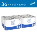 SCOTT Commercial Grade 2-Ply Toilet Roll 38.4m Roll Length 11520 Sheets 36 Rolls 45mm Core Diameter 8538