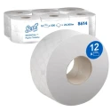 Hostess Commercial Jumbo Toilet Roll 12 Rolls 6000 Sheets 2-Ply 32g/m² Core 76mm Roll Diameter 198mm Series Scott 8614