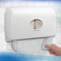 Hostess Commercial Jumbo Toilet Roll 12 Rolls 6000 Sheets 2-Ply 32g/m² Core 76mm Roll Diameter 198mm Series Scott 8614