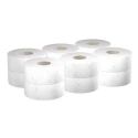 Hostess Commercial Jumbo Toilet Roll 12 Rolls 6000 Sheets 2-Ply 32g/m² Core 76mm Roll Diameter 198mm Series Scott 8614