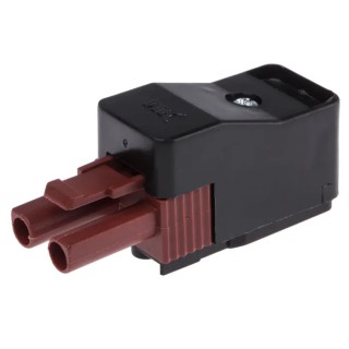 RS PRO Non-Fused Terminal Block 2-Way 2.5mm² Wire 16A Screw 400V Nylon Brass Contacts 495-6200