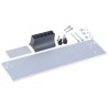 RS PRO Grey Aluminium Front Panel, 3 U, 6 HP, 2.5mm Thick Anodised Aluminium, Handle Included 500-702