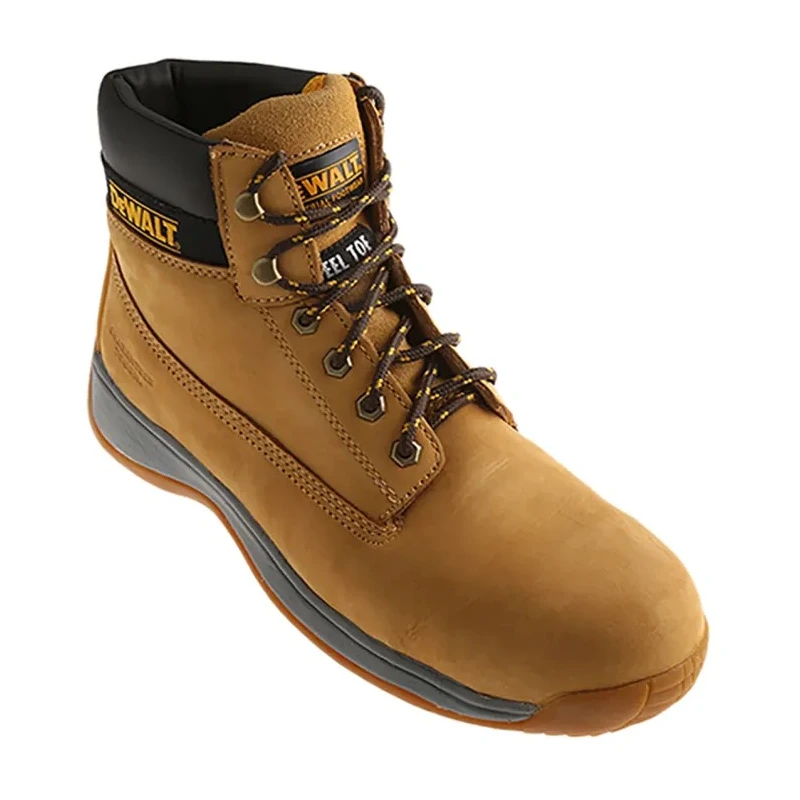 DeWALT Apprentice Honey Steel Toe Capped Men's Safety Boots EU 44 UK 10 US 11 Lace Up Nubuck Rubber Sole APPRENTICE SIZE 10