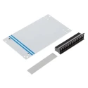 RS PRO Grey Aluminium Front Panel 3 U 14 HP Rack Panel 500-746