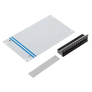 RS PRO Grey Aluminium Front Panel 3 U 14 HP Rack Panel 500-746