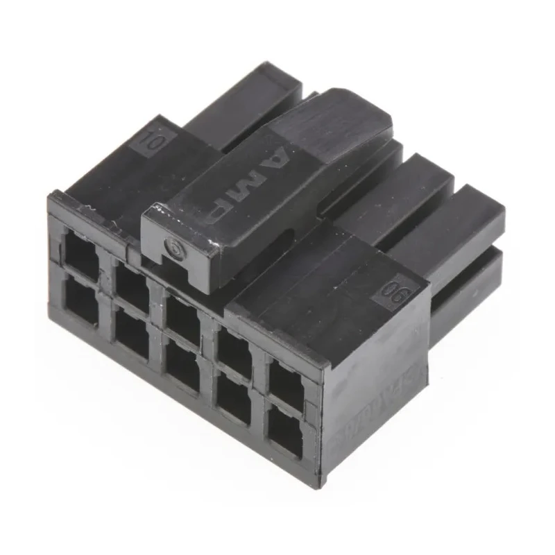 TE Connectivity Micro MATE-N-LOK 3 mm Pitch 10 Way 2 Row Female Connector Housing Cable Mount Straight 1-794617-0