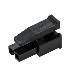 TE Connectivity Micro MATE-N-LOK Female Connector Housing 3 mm Pitch 2 Way 1 Row Straight 1445022-2
