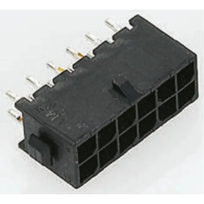 TE Connectivity Micro MATE-N-LOK Series Straight Through Hole PCB Header 20 Contacts 3 mm Pitch 2 Row Shrouded 5A 5-794630-0