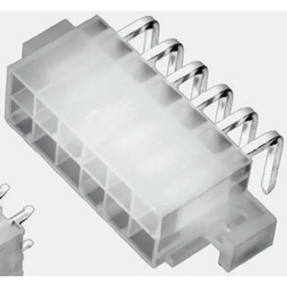 TE Connectivity VAL-U-LOK Series Right Angle Through Hole PCB Header, 4 Contact, 4.2 mm Pitch, 2 Row, Shrouded 1586043-4