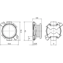 TDK Wirewound Surface Mount Inductor with Ferrite Core 4.7 μH ±20 % 4.3 A Idc 10.4x10.4x4.8mm B82464A4472M000