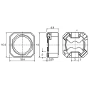 TDK Shielded Wirewound Surface Mount Inductor with Ferrite Core, 100μH ±20% Inductance, 1.05A Max DC B82464G4104M000