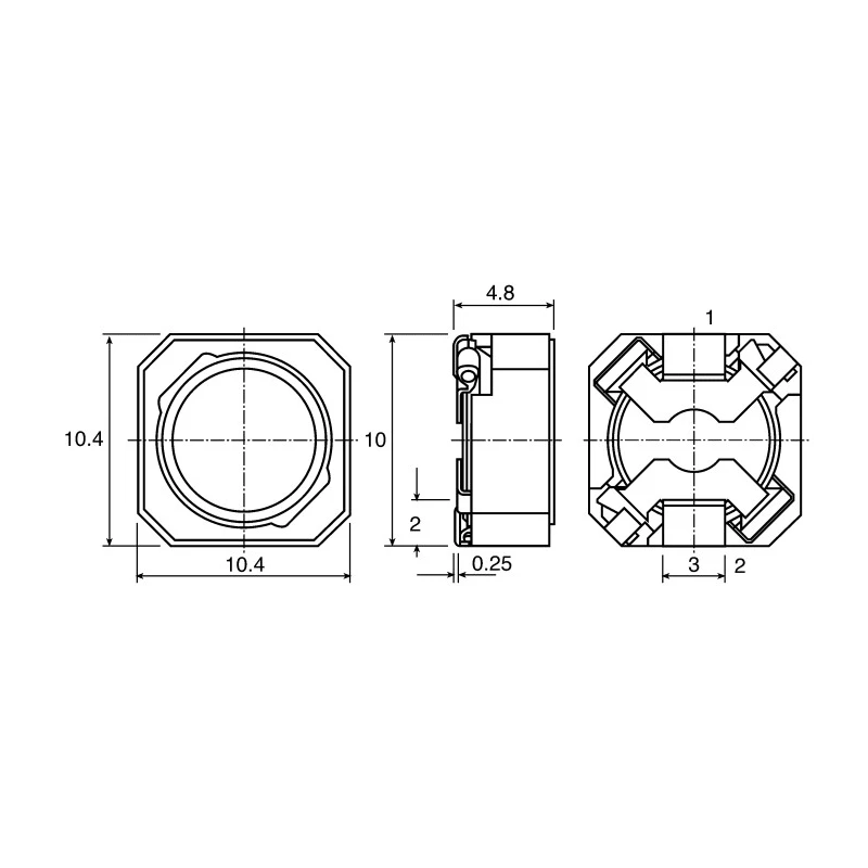 TDK Shielded Wirewound Surface Mount Inductor with Ferrite Core, 100μH ±20% Inductance, 1.05A Max DC B82464G4104M000