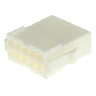 TE Connectivity MATE-N-LOK Wire to Wire Connector Panel Mount 10 Pole 600V ac 9A Nylon Housing 794942-1