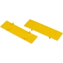 RS PRO Cover for Use with DIN Rail Terminal Yellow Polyamide 66 501-607