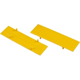 RS PRO Cover for Use with DIN Rail Terminal Yellow Polyamide 66 501-607