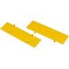 RS PRO Cover for Use with DIN Rail Terminal Yellow Polyamide 66 501-607