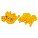 RS PRO DIN Rail Terminal Block Yellow, 0.2mm² to 2.5mm², 1-Level, Screw Termination 501-641