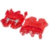 RS PRO Red DIN Rail Terminal Block 0.2 to 2.5 mm², 24 A, 800 V, 1-Level 501-821