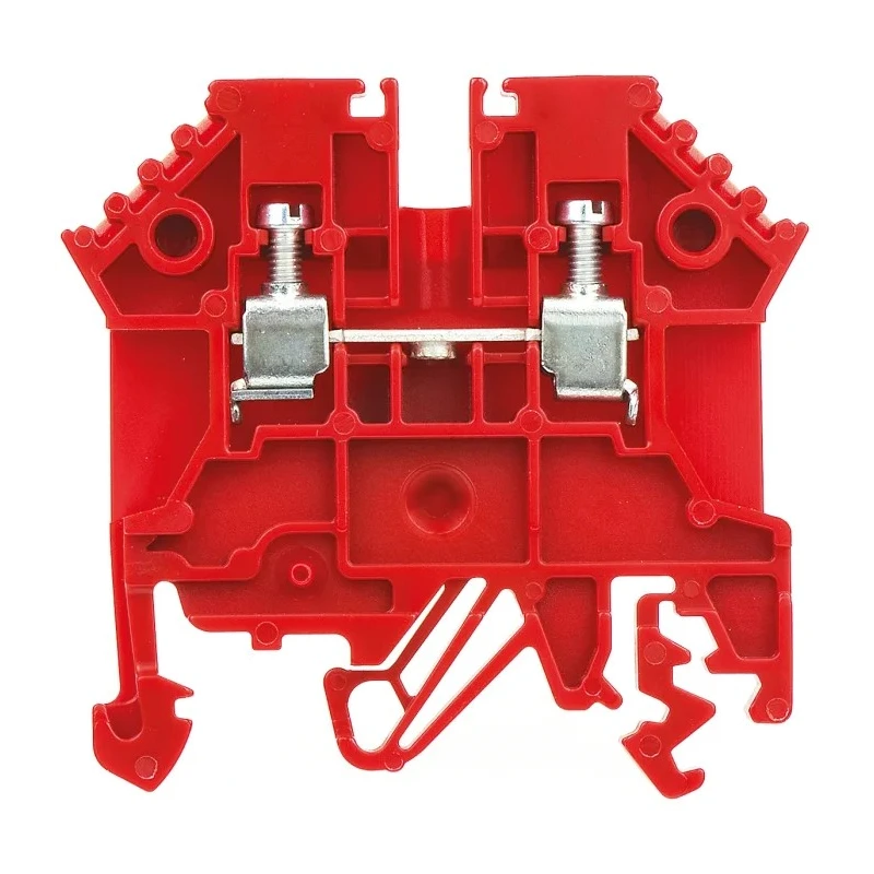 RS PRO Red DIN Rail Terminal Block 0.2 to 2.5 mm², 24 A, 800 V, 1-Level 501-821