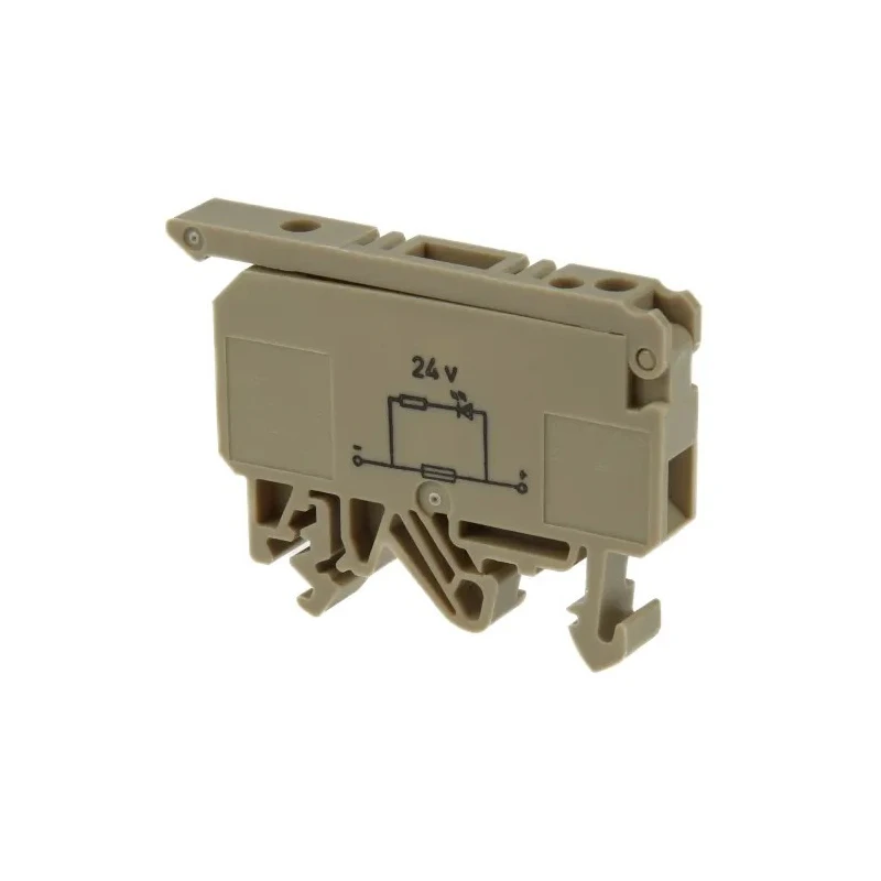 RS PRO Rail Mount Fuse Holder for 5 x 25 mm Fuses, 24V, Screw Terminal, DIN 35 mm Rail 501-871
